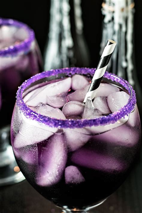 Purple People Eater Cocktail Homemade Hooplah Halloween Cocktail