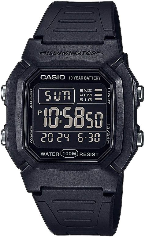 Amazon Casio Collection Unisex Digital Watch Black Black