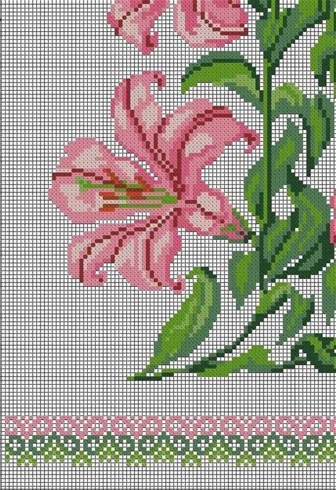 Cross Stitch Pattern Modern Floral Abstract Modern Flowers Easy X