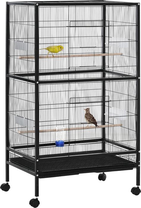 Yaheetech Grande Cage Oiseaux Debout En Fer Forg Pour Calopsittes