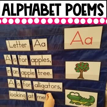 Pocket Charts Alphabet Poems For Shared Reading Pocket Chart Version