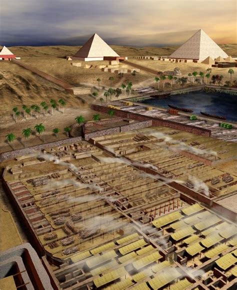 The workers village at the Giza Pyramid site (Foley, 2001). | Download ...