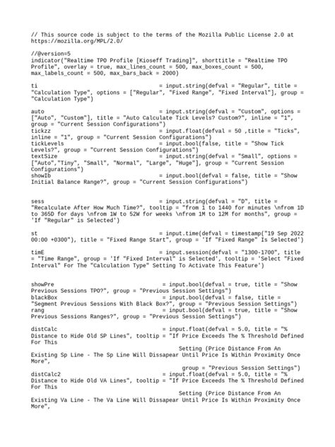 Market Profile | PDF | Notation | Computing