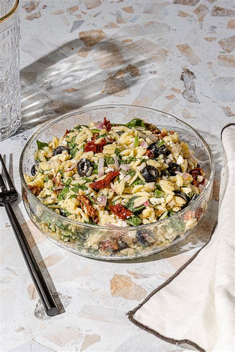 Salade méditerranéenne d orzo et tomates séchées Bon pour toi