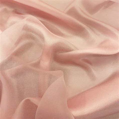 Pale Pink Silk Organza Fabric — Tissus En Ligne