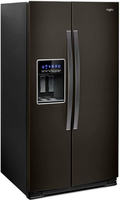 Whirlpool Black Stainless Steel Side-by-Side Refrigerator (28 Cu. Ft.) - WRS588FIHV | Leon's