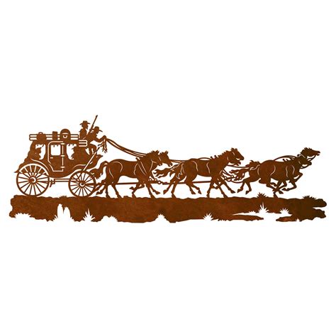 Stagecoach Wall Art - 42 Inch | Lone Star Western Decor