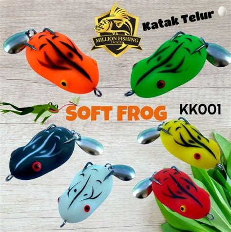 KK001Soft Frog Lure Snakehead Killer Topwater Fishing Lures Ikan