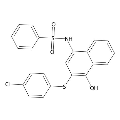 Buy N 3 4 Chlorophenyl Sulfanyl 4 Hydroxy 1 Naphthyl Benzenesulfonamide