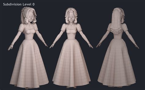 3D Cartoon Princess Blonde TurboSquid 2069471