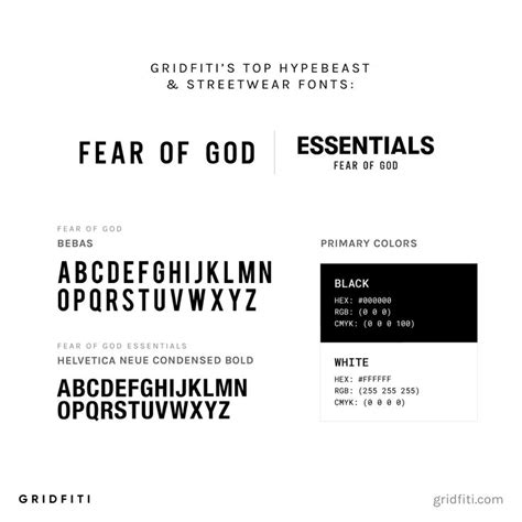 Fear Of God Font Top Hypebeast Fonts