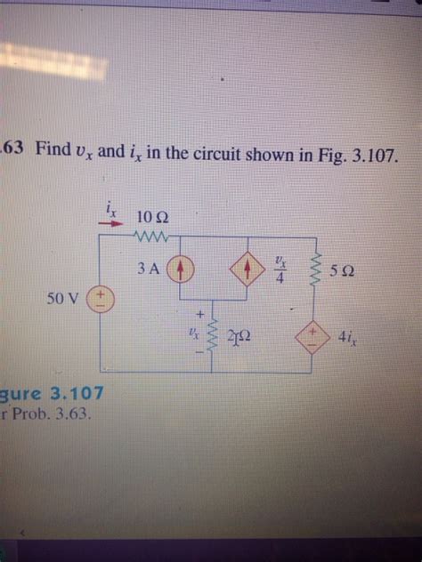 Solved Find Upsilon X And I X In The Circuit Shown In Fig