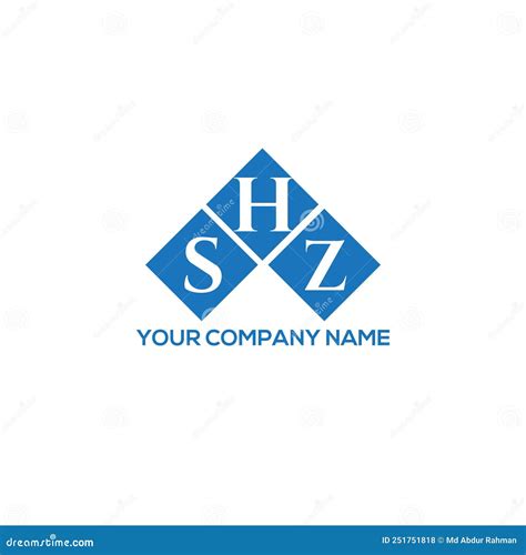 Logo De La Lettre Shz Sur Fond Blanc Logo De Lettre De Shz Logo De