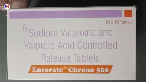 Encorate Chrono 500 Tablet Sodium Valproate And Valproic Acid Tablet