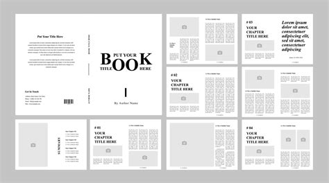 Book Layout Design 23023515 Vector Art At Vecteezy