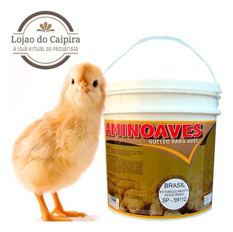 Aminoaves 10 Kg Agrocave Nucleo Para Misturar Na Ração Mercado Livre