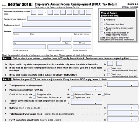 Barbara Johnson Blog: Form 940 Instructions: How to Fill It Out and Who ...