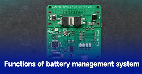 Battery Management System Bms A Complete Guide Pcba Manufacturers