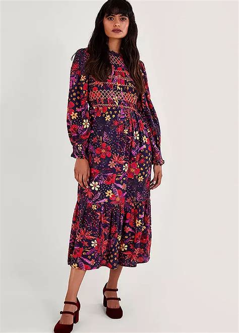 Floral Smock Dress By Monsoon Look Again