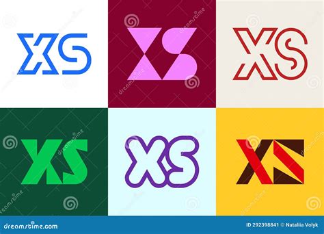 Set Of Letter Xs Logos Stock Vector Illustration Of Line