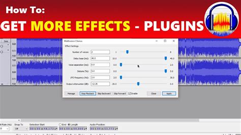 How To Get More Awesome Effects In Audacity With Plug Ins Youtube