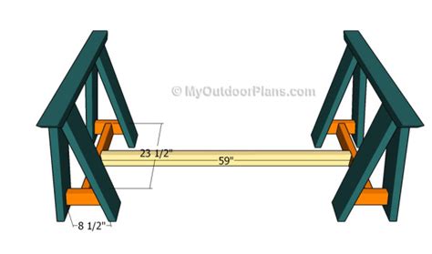 Sawhorse Table Plans | MyOutdoorPlans