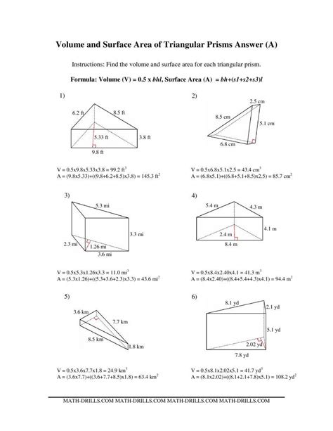 Cross Sections Worksheet