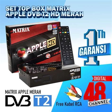 Jual Set Top Box Dvb T Matrix Garuda Apple Receiver Tv Digital Rca