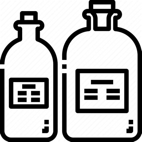 Bottle Substance Science Laboratory Container Liquid Experiment Icon