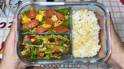 花费¥9坚持带饭上班第六十三顿，今日便当青椒火腿炒鸡蛋凉拌平菇 Youtube