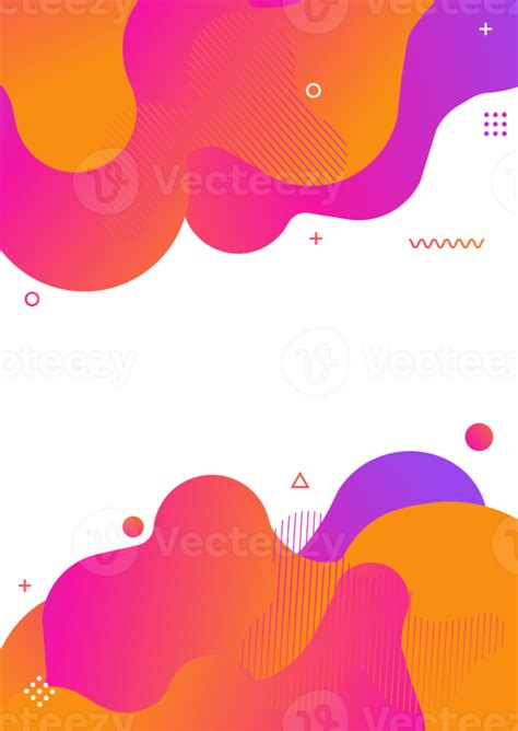 Liquid Shape Colorful Template Banner With Dynamic Color 11286942 Png