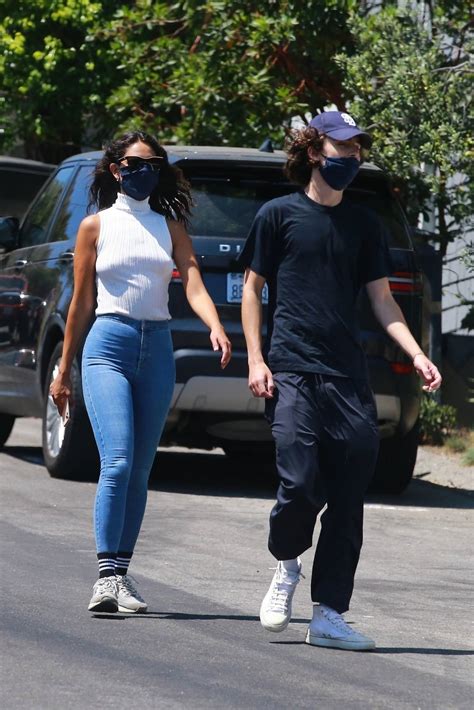 Eiza Gonzalez and Timothee Chalamet - Out for a hike in Los Angeles-11 | GotCeleb