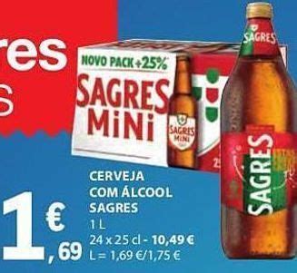 Promo O Cerveja Sagres Mini Em E Leclerc