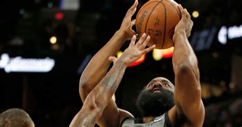 Harden S Triple Double Helps Nets Top Murray Spurs Cbs New York