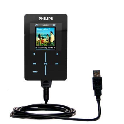 Hot Sync And Charge Straight USB Cable Compatible With Philips GoGear HDD Charge And