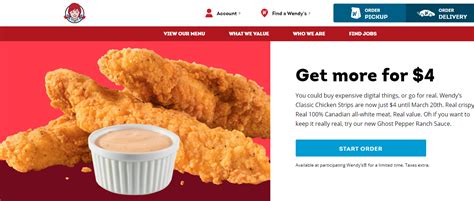 Wendy S Get Three Chicken Strips For 4 00 Until March 20 R