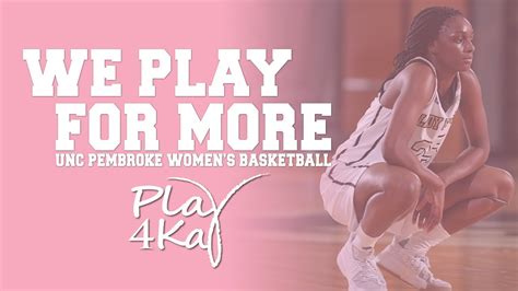 Play For Kay UNCP Women S Basketball YouTube