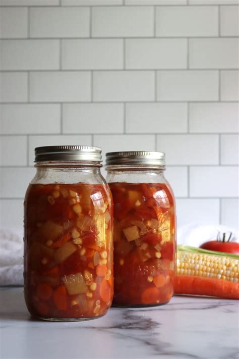 Classic Vegetable Soup - Creative Canning