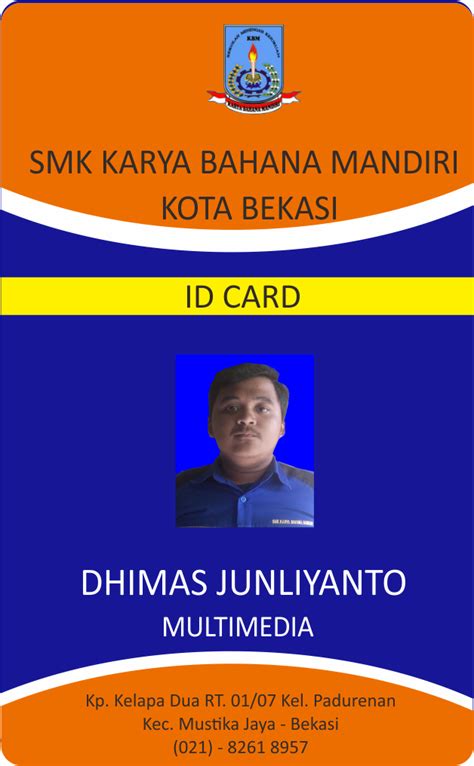 Berbagai Tutorial Dan Contoh Contoh Id Card Smk Kbm