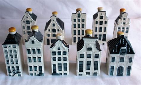 Lot With 10 Delft Blue Klm Delfts Business Class Houses Catawiki