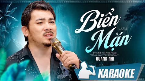 Biển Mặn Quang Nhi Karaoke Tone Nam beat chất lượng cao YouTube