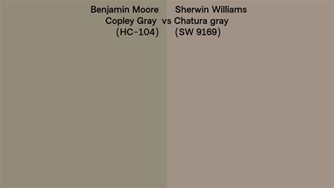 Benjamin Moore Copley Gray Hc Vs Sherwin Williams Chatura Gray