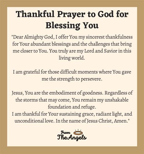 Beautiful Prayers For Thanking God For Answered Prayers