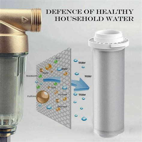 Spin Down Sediment Water Filter For Tap Water Well Water Whole House