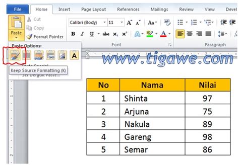 Cara Memindahkan Excel Ke Word 2021