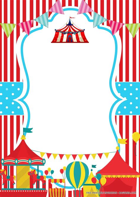 Free Circus Birthday Printables Printable Templates