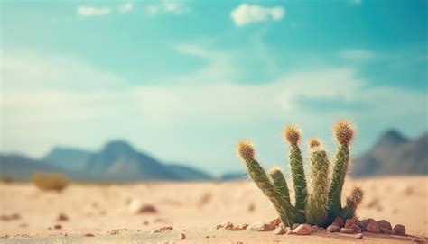 Premium AI Image | Cactus in the Mexican desert