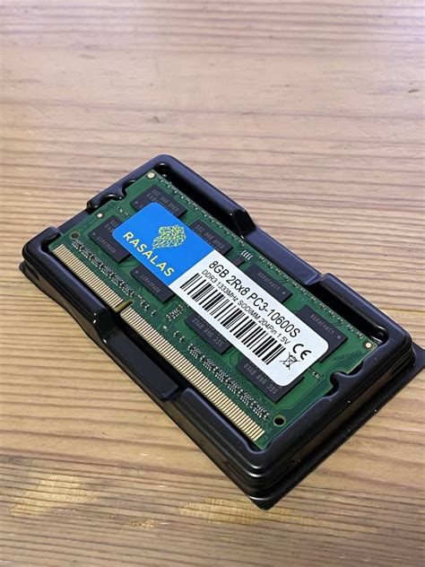 【目立った傷や汚れなし】rasalas Pc3 10600s 8gb Ddr3ノートpc用メモリ Ddr3 1333 8gb 204ピン