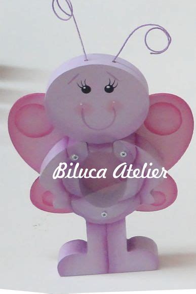 BALEIRO MÉDIO BORBOLETINHA BILUCA ATELIER Elo7 Baleiro Centro de