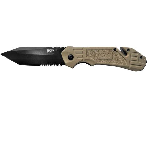 Reasonable Price Smith And Wesson Sw Mp Assisted 3 5 In Black Combo Blade Fde Aluminum Hndl